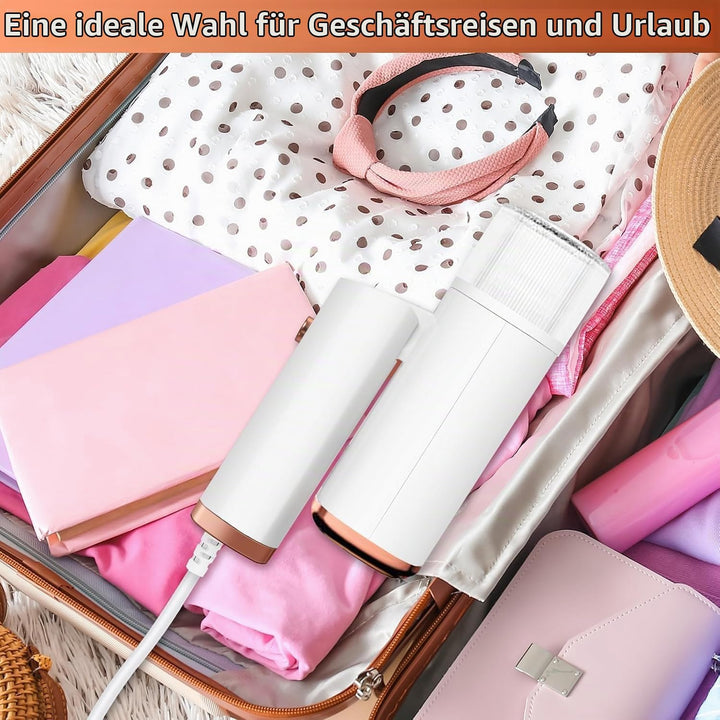 Dampfglätter Reise Steamer, 1000W Handsteamer für Kleidung mit 20s Schnellaufheizung, 360° Auslaufsc