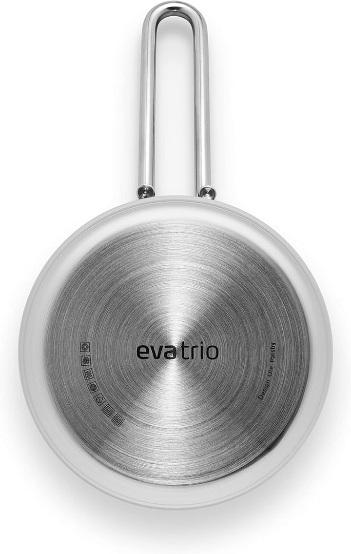 Eva Trio | Stainless Steel Kasserolle 1,8 l 16 cm |Perfekt für mittlere Aufgaben wie das Kochen von