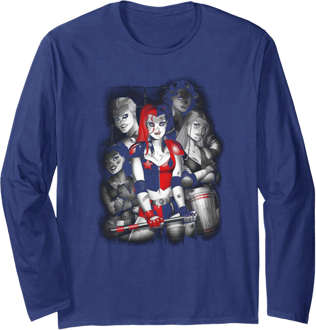Harley Quinn Bad Gals Black & White Langarmshirt