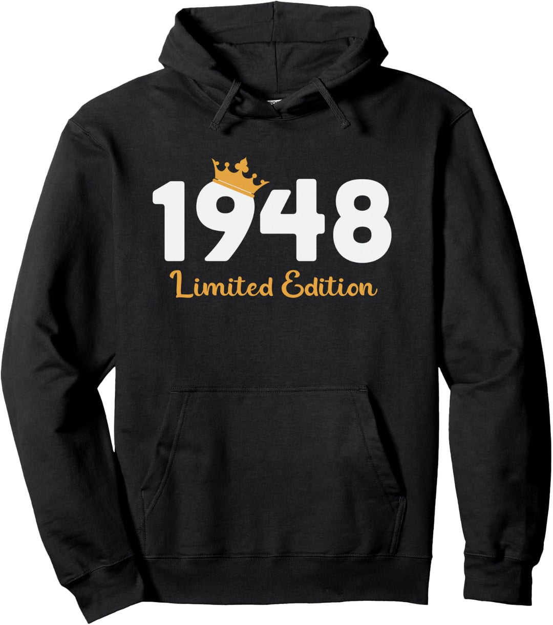 76. Geburtstag Mann Frau 76 Jahre 1948 Deko Lustig Geschenk Pullover Hoodie