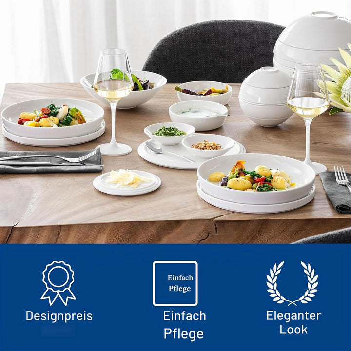 Villeroy &amp; Boch – La Petite Boule White Snacking-Set 5 teilig Weiss, Spülmaschinenfest, Mikrowellens