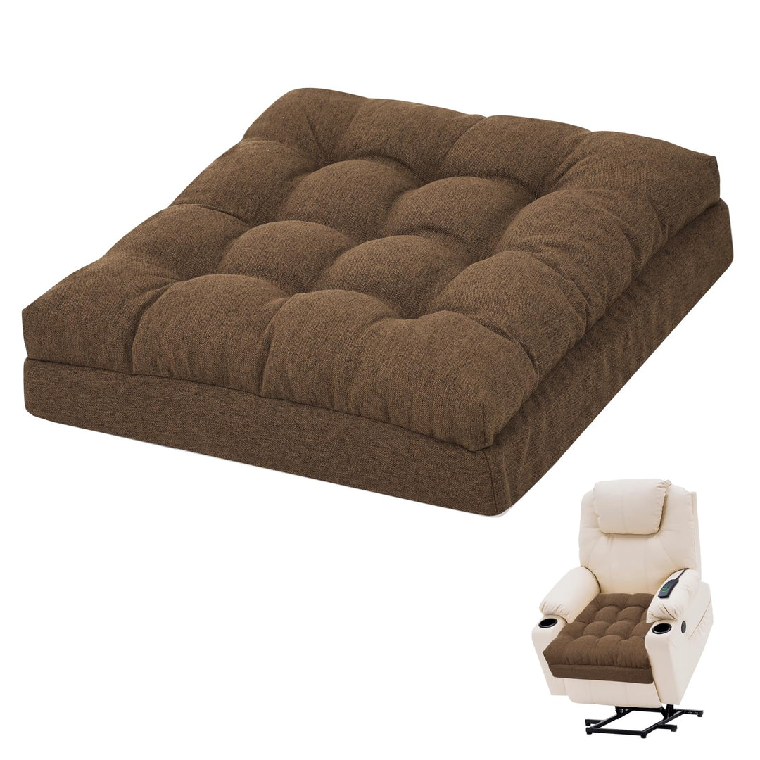 GOFORIT Sitzerhöhung für Ältere 50x50x12cm, Exklusives Zweilagiges Memory-Schaum Sitzkissen mit Star