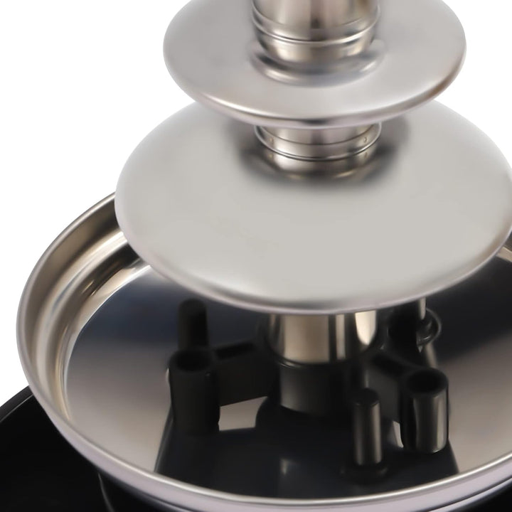 Schokoladenbrunnen Elektrisch 40W Edelstahl Brunnen-Set, 0.45kg Kapazität mit 6 Gabeln &amp; Tablett, Sc