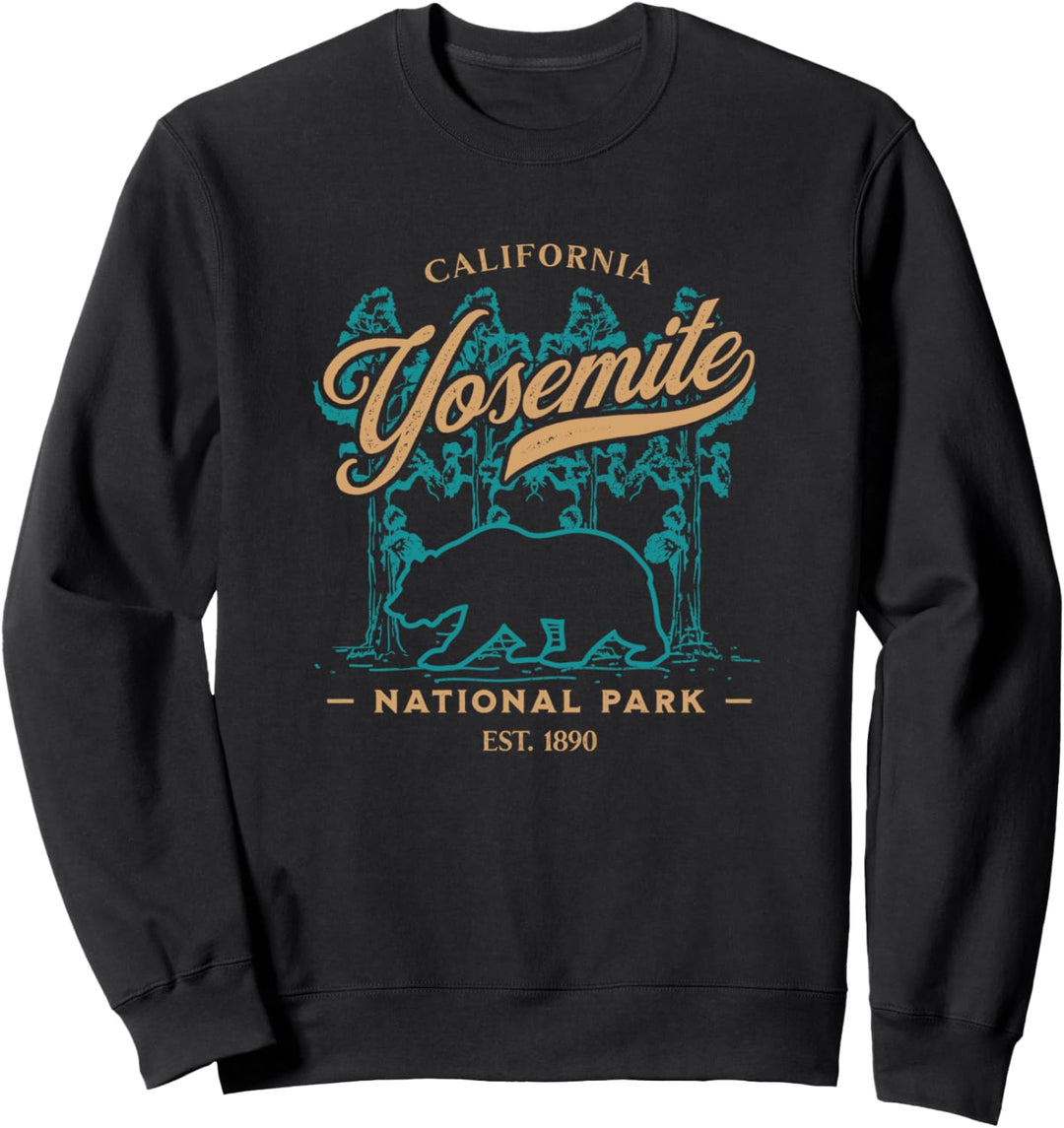 Yosemite Nationalpark im Vintage-Stil, Souvenir Sweatshirt