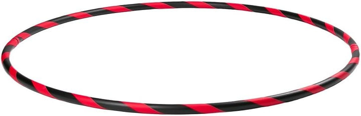 Bunter Hula Hoop Reifen, faltbar, Ø90/95/100cm Schwarz-Rot Ø100cm, Schwarz-Rot Ø100cm