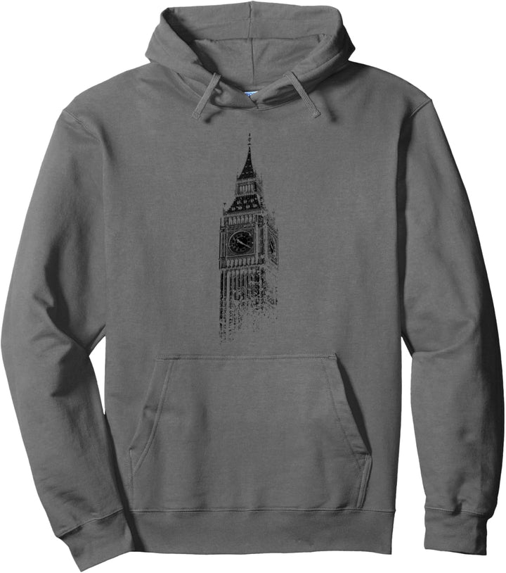 London Big Ben Vintage Skyline England UK I Love London Pullover Hoodie
