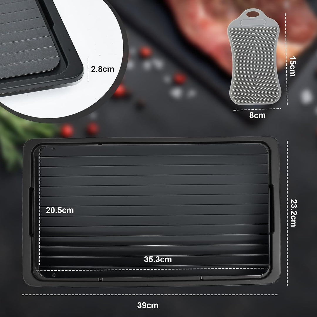 Auftauplatte Schnelles Auftauen Fleisch Auftauen Platte Aluminium Abtauplatte 35,5 x 20,5 x 0,2cm Au
