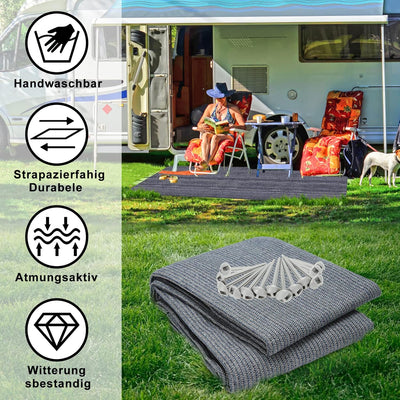 Vigevee Vorzeltteppich Markisenteppich, Zeltboden für Camping, Atmungsaktiv rutschfest, Waschbare, Z