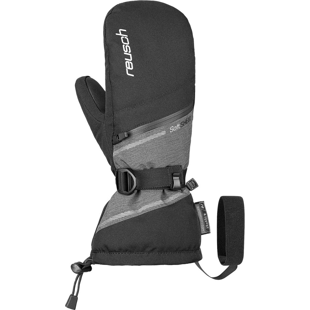 Reusch Damen Demi R-tex Xt Fäustlinge 6.5 black / grey melange / silver, 6.5 black / grey melange /