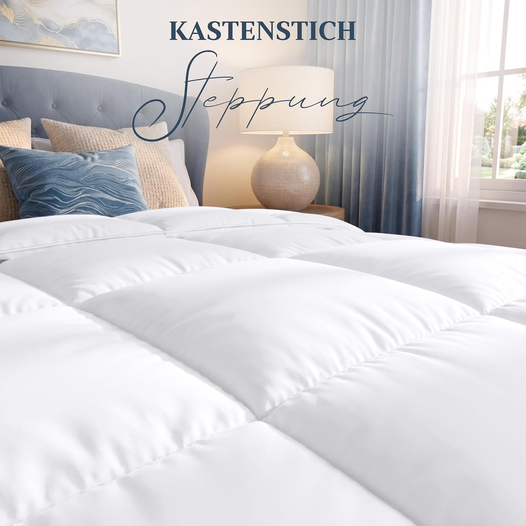Utopia Bedding Bettdecke 240 x 260 cm, leichte Bettdecke mit Polyesterfüllung für 4 Jahreszeiten, Mi