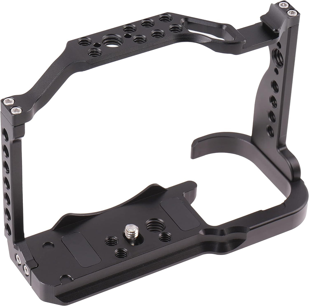 R7 Cage Mit oberem Handgriff, Hersmay Aluminium Kamerakäfig Camera Cage für Canon EOS R7 Kameras, Vl
