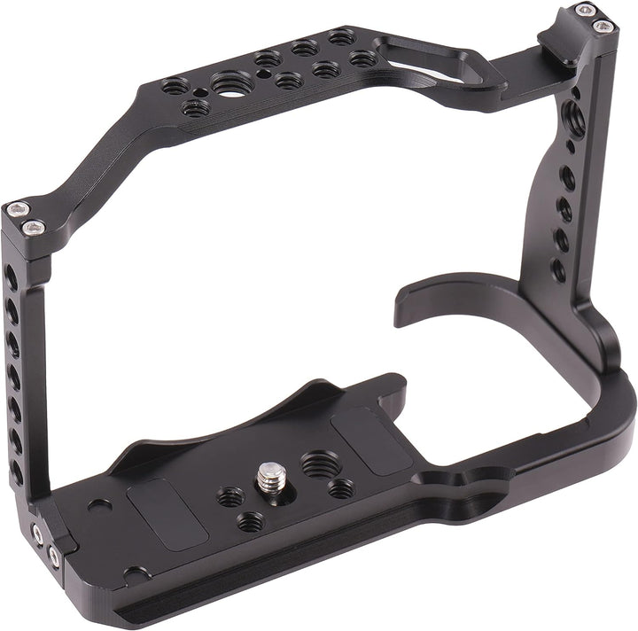 R7 Cage Mit oberem Handgriff, Hersmay Aluminium Kamerakäfig Camera Cage für Canon EOS R7 Kameras, Vl