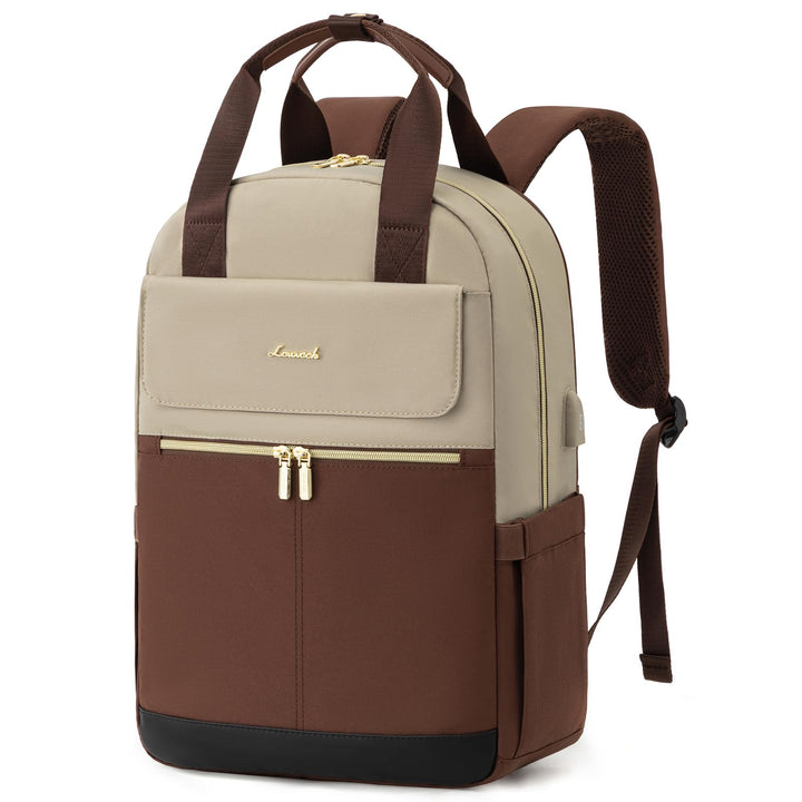 LOVEVOOK Rucksack Damen, Schulrucksack Teenager Mädchen 15,6 Zoll mit Laptopfach, Wasserdicht Schult