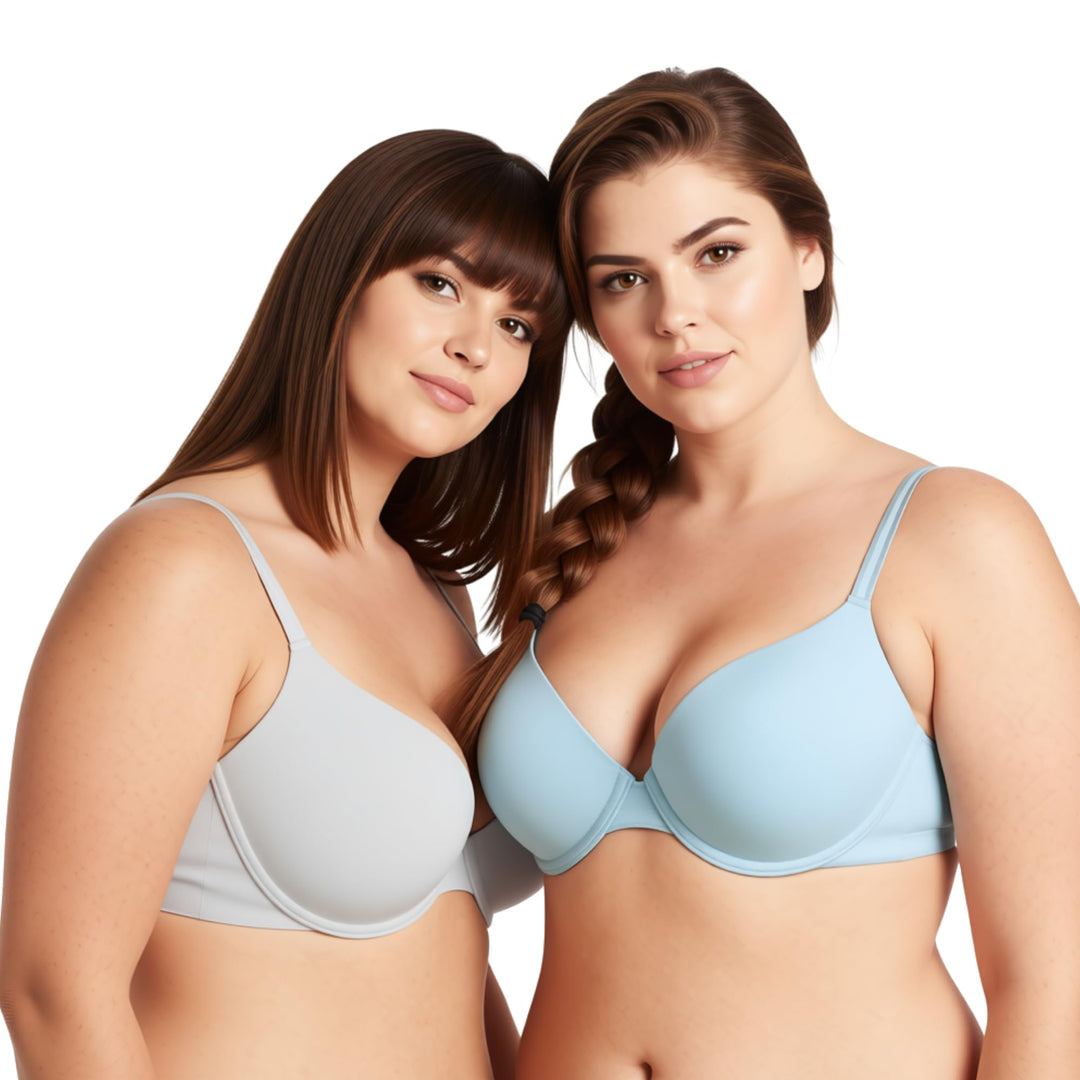 Curve Muse Damen Übergrösse Vollständige Abdeckung Bügel vorne schliessen BHs-1PK oder 2PK 70C Licht