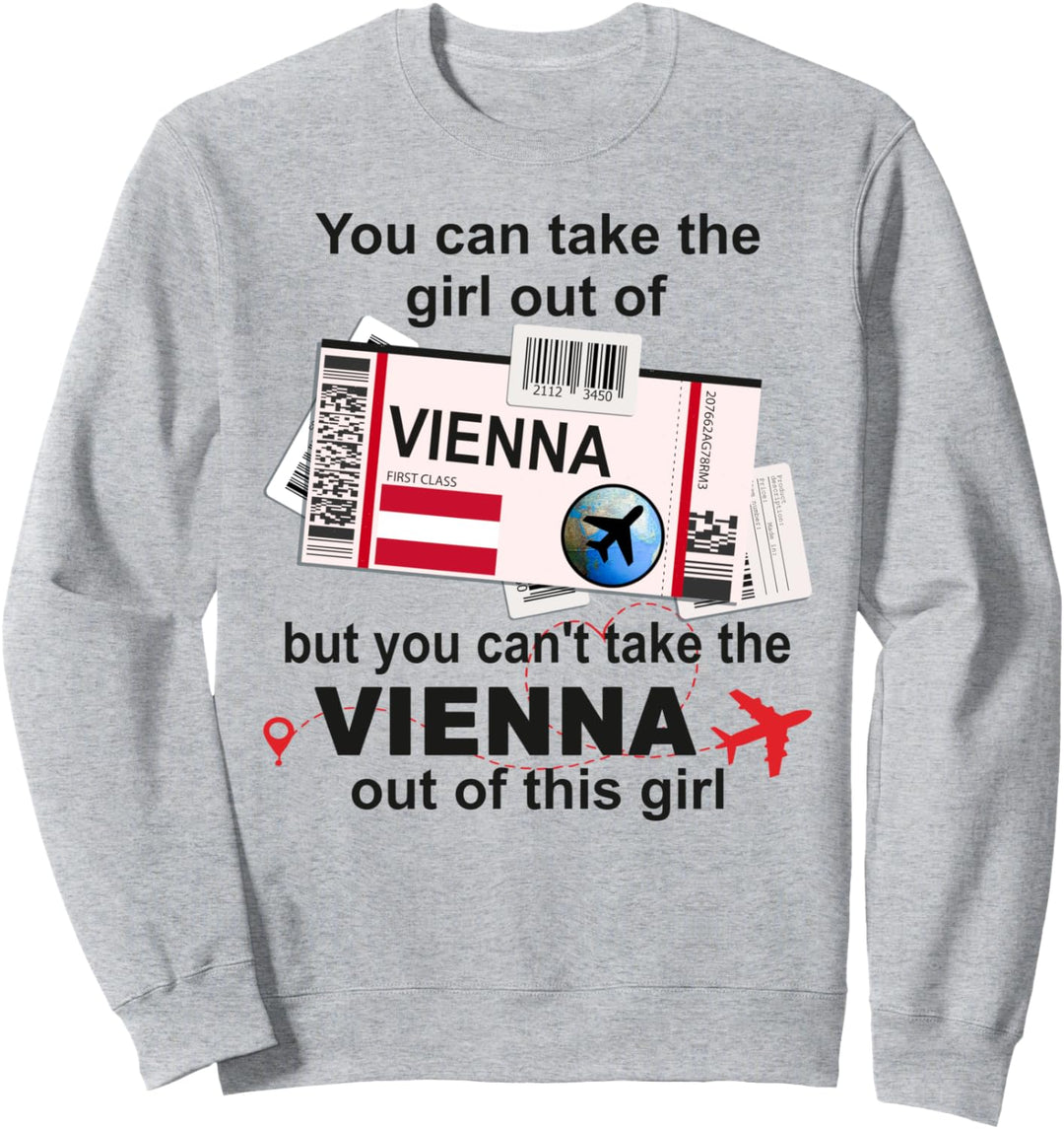 Vienna Girl - Vienna Boarding Pass - Wien Sweatshirt