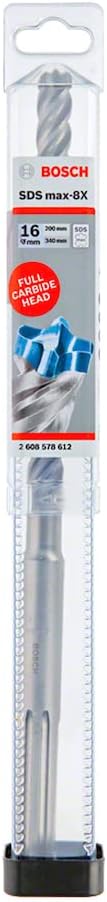 Bosch Professional Hammerbohrer SDS max-8X (Masse 16x200x340 mm, Bohrer für Beton und Normalbeton) 2