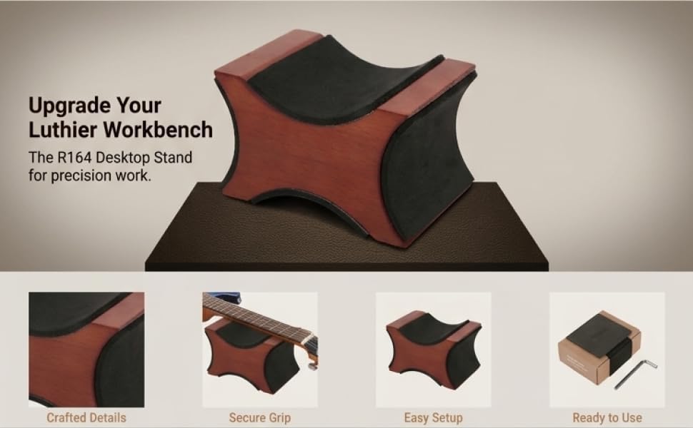Gitarren Arbeitsmatte Multifunktions Zubehör Set Reinigungswerkzeug Nackenstützkissen Ständer für Sa