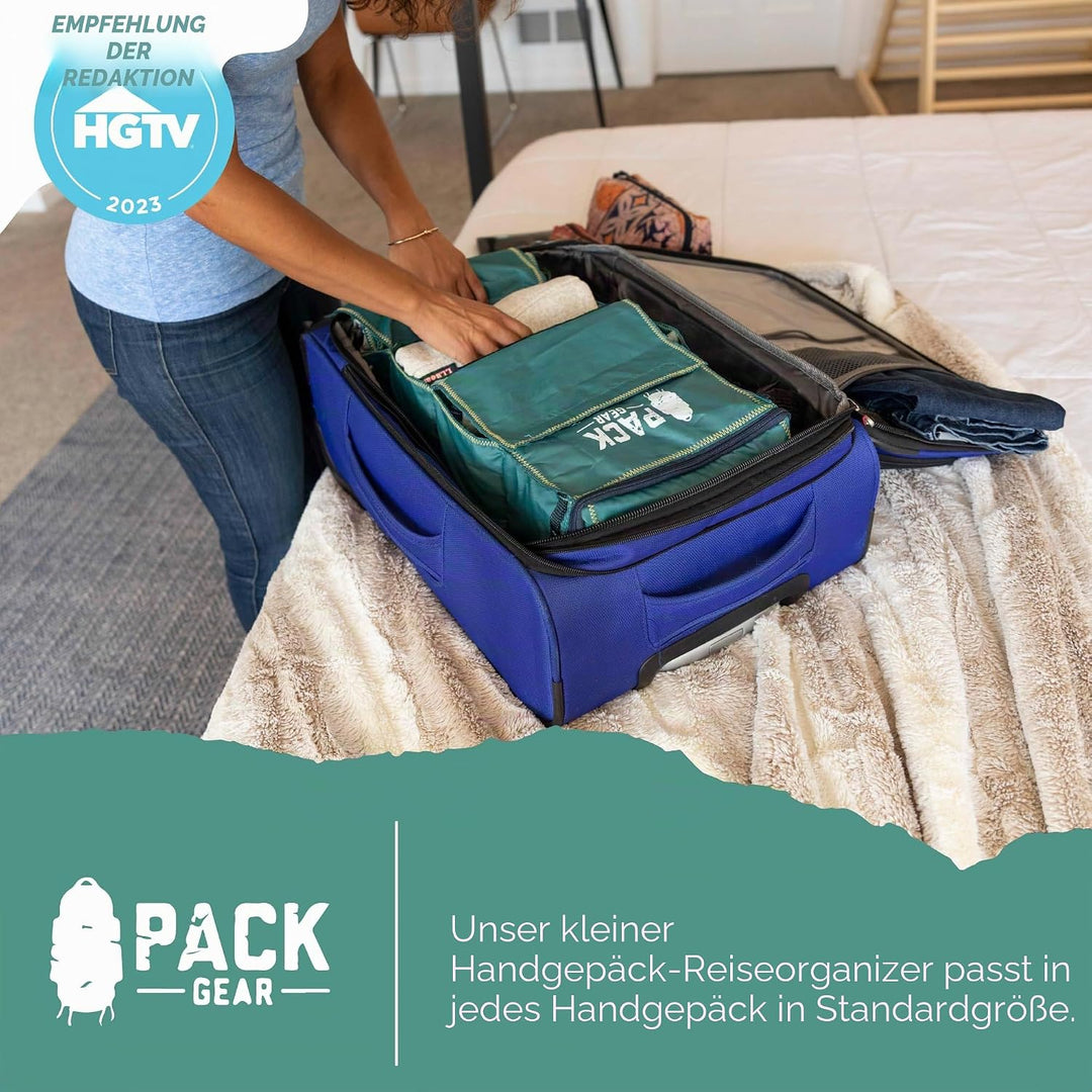 Pack Gear Koffer-Organizer, packen Sie mehr in Ihr grosses Gepäck oder Handgepäck, sofort auspacken,