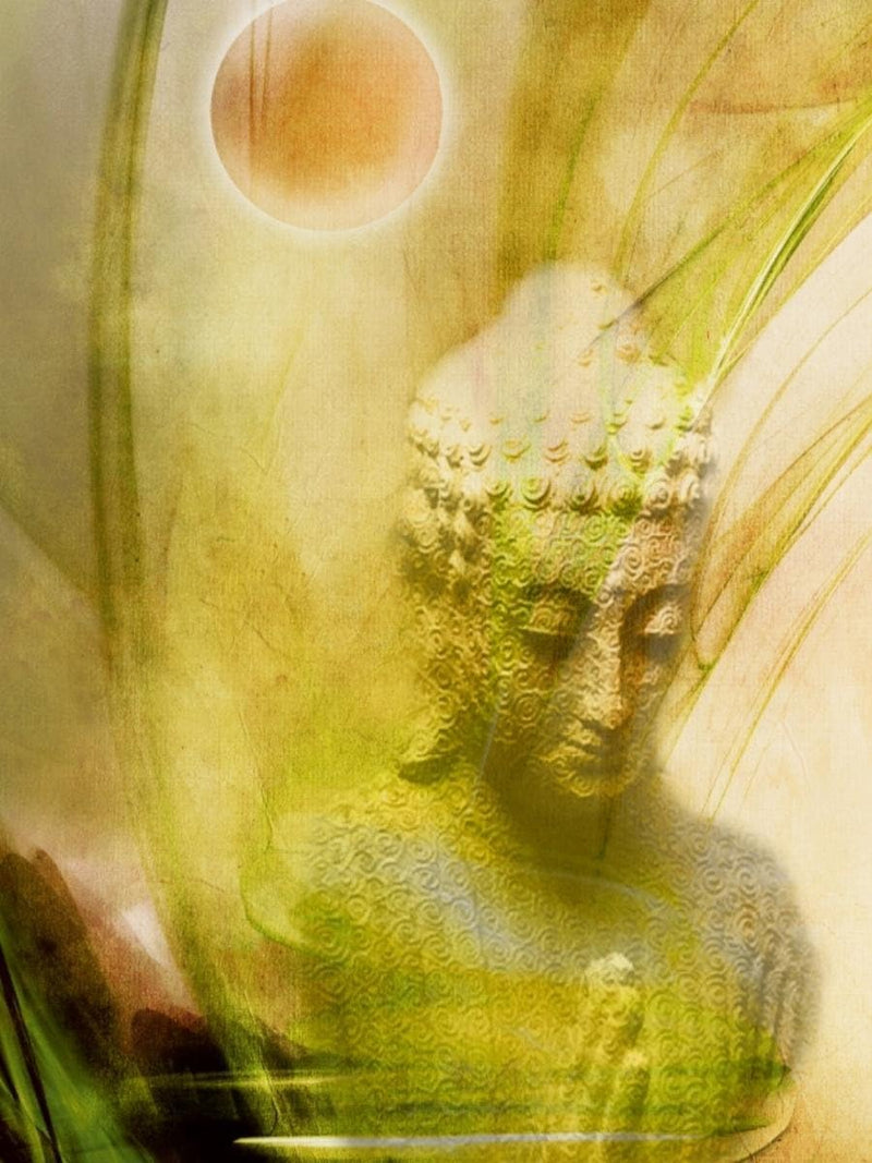 CALVENDO Puzzle Betender Buddha 3 1000 Teile Lege-Grösse 48 x 64 cm Foto-Puzzle Bild von Digital-Art