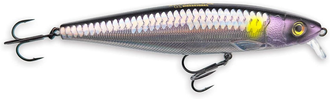 Hybrida Zanderkönig 2.0 Wobbler 12cm 21g Black & Purple, Black & Purple