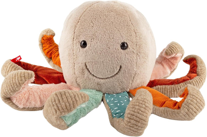 sigikid 43232 Patchwork Stofftier, Mehrfarbig/Krake, Mehrfarbig/Krake