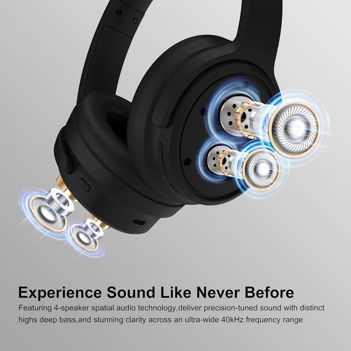 Srhythm NiceComfort 35 (2. Generation) Hybrid-Kopfhörer mit Geräuschunterdrückung, Bluetooth 6.0, 5