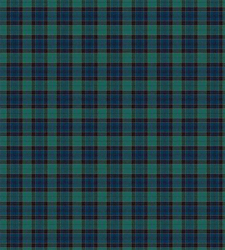 ABAKUHAUS Schottenkaro Bettbezugs Set für Einzelbetten, Scottish Folklore-Muster, Milbensicher Aller