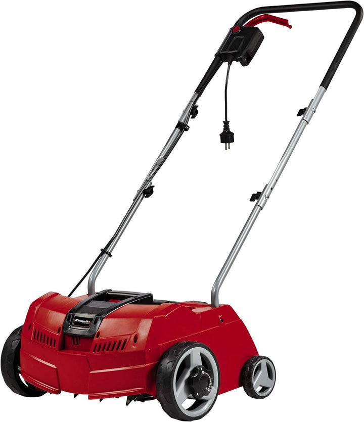 Einhell Elektro-Vertikutierer GC-ES 1231/1 (1.200 W, bis 300 m², 8 Doppelmesser, 3-stufige Arbeitsti