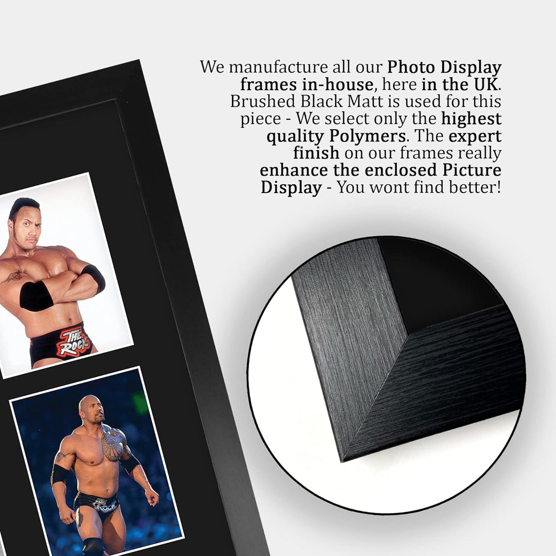 HWC Trading FR A3 The Rock Wrestling Geschenke Gedruckt, Signiert Autogramm Bild Für WWE & WWF Erinn