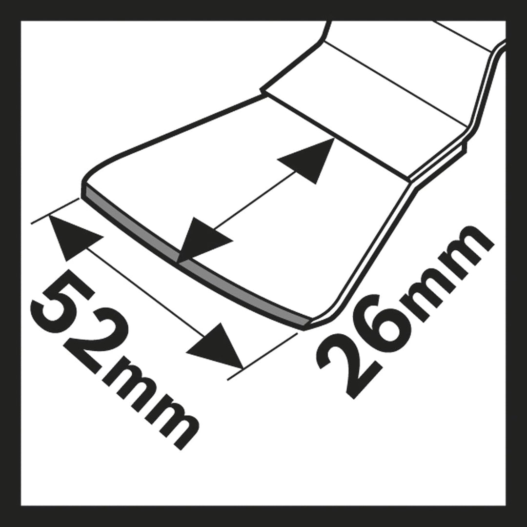 Bosch Professional 10x Schaber ATZ 52 SFC (für weiche Rückstände, Breite 52 mm, Zubehör Multifunktio