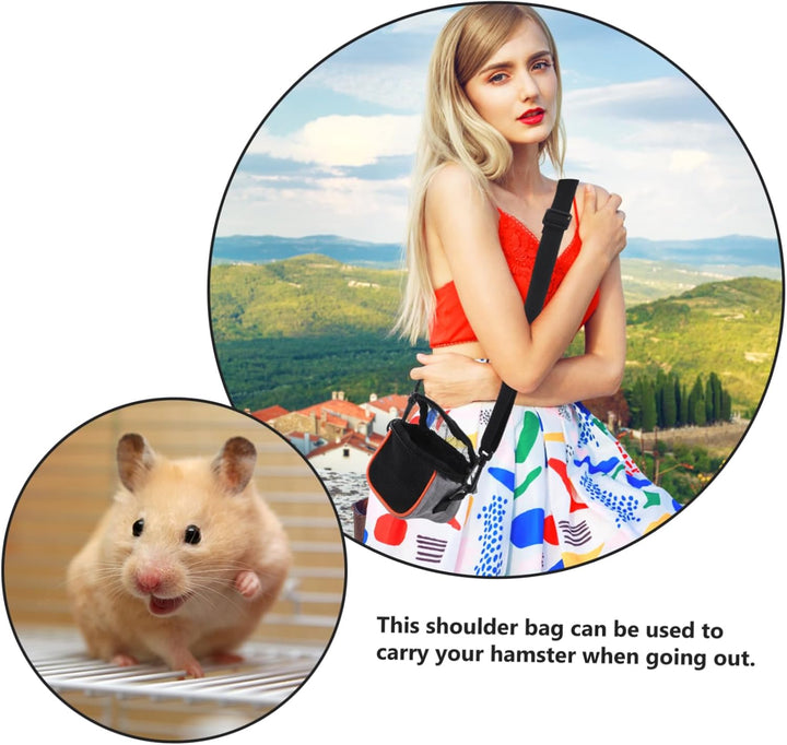 Yardwe Tragbarer Meerschweinchen Rucksack mit Verstellbarem Gurt aus Atmungsaktivem Material Leichte