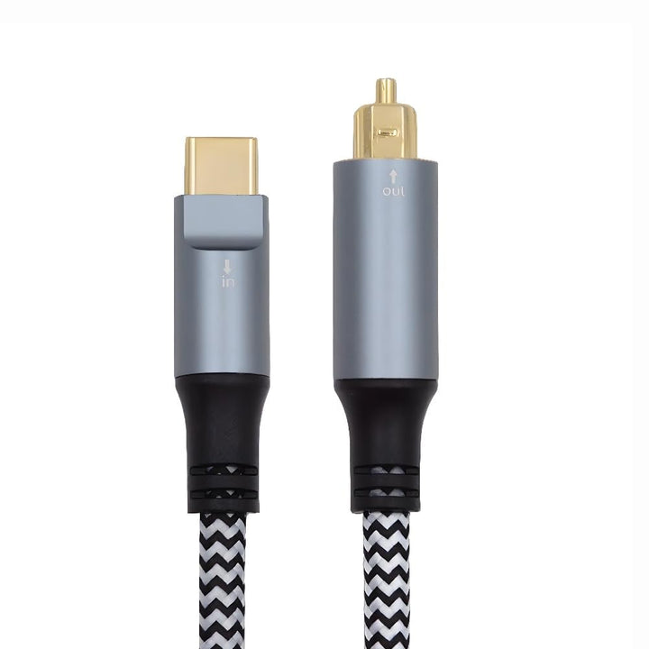 xiwai USB-C auf SPDIF Toslink Optisches Audiokabel Opt-Stecker Typ-C auf Digital Fiber Optic Sound I