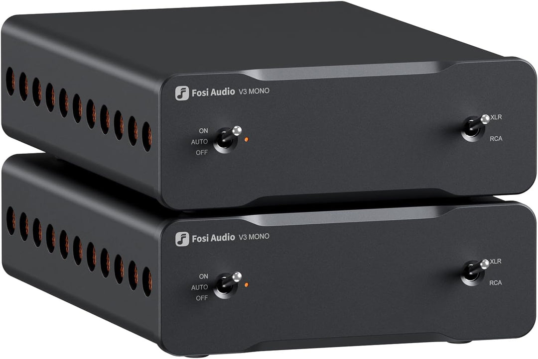 Fosi Audio V3 Mono Leistungsverstärker für Passive Lautsprecher, Mini Monoblock Class D Verstärker m