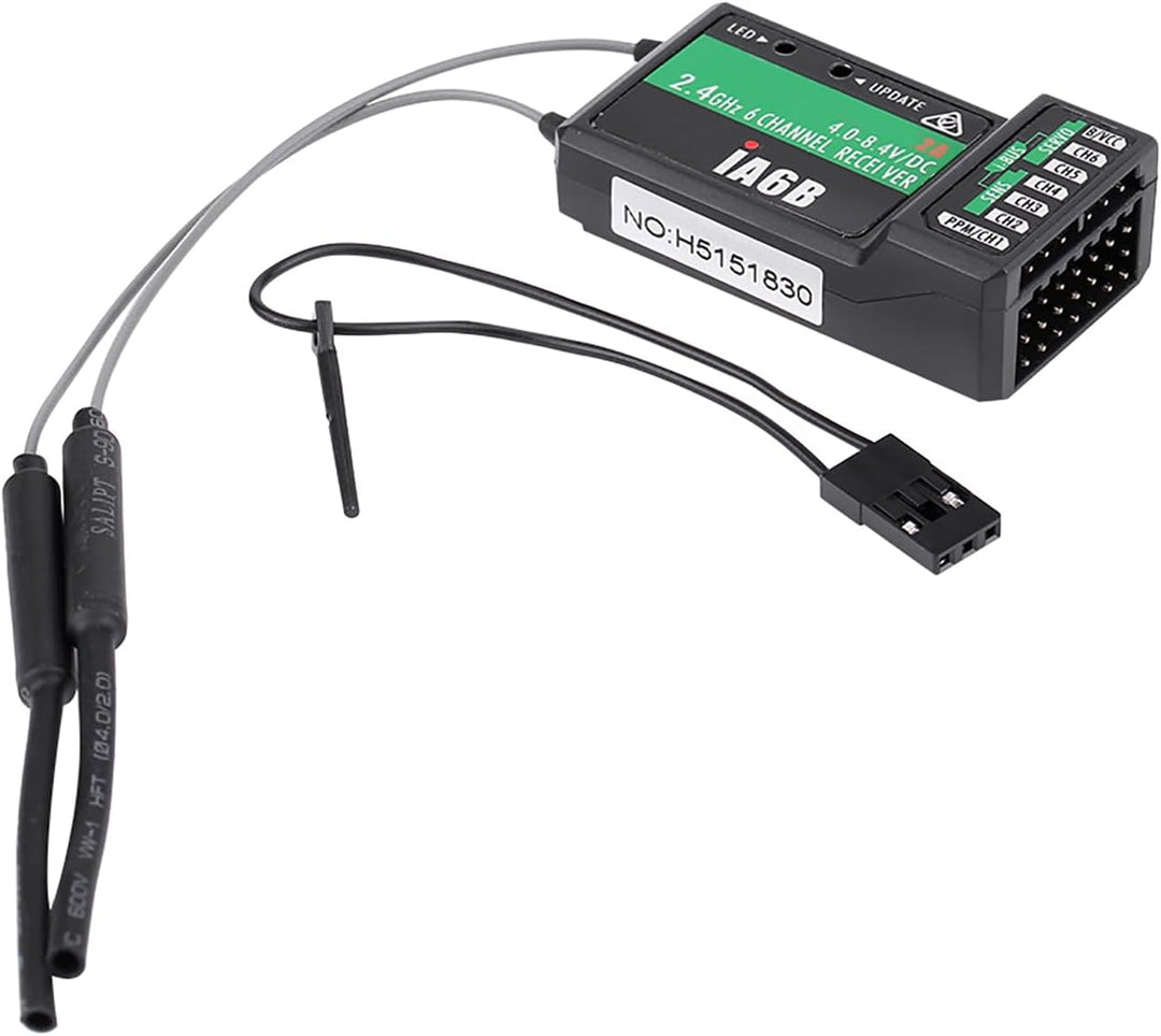 Dilwe RC-Empfänger, 2.4G 6CH RC-Empfänger PPM für FS-I6X FS-I6S I8 RC-Sender