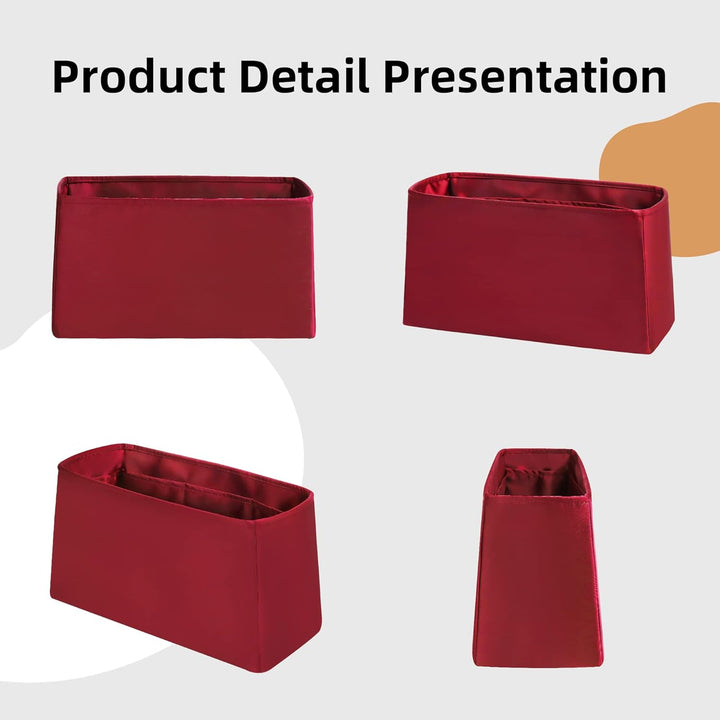 DGAZ Seide Taschen Organizer Einsatz für LV Graceful PM/MM, Taschenorganizer Shaper Einsatz, Leicht