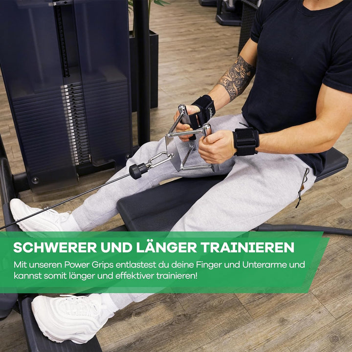 NetroxSports® – Zughaken Handgelenk für Bodybuilding, Gewichtheben, Krafttraining & Fitness – Zughil