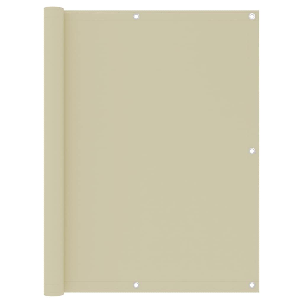 WIFESE Balkon Sichtschutz Terrasse 120x400 cm mit Ösen und PE Seil Balkonbespannung UV-Schutz Balkon