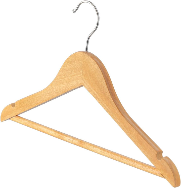 Harbour Housewares 20x Braun Kinder-Kleiderbügel aus Holz - Klein Kinder Mantel Kleidung für Baby, K