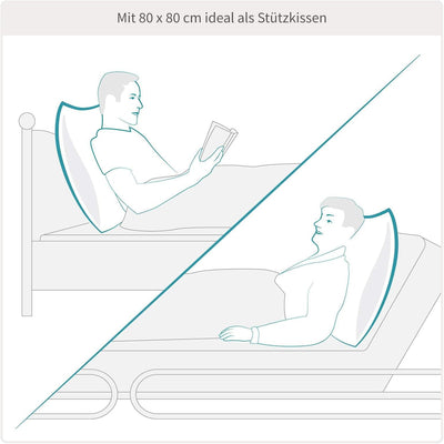 SleepCOOL Kühlendes Kopfkissen 40x80cm COOL.Moments – Voluminöses Kissen, Temperaturregulierend, Wen