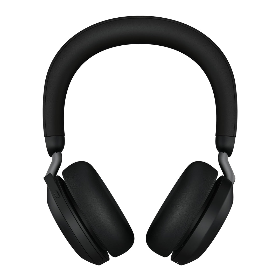 Jabra Evolve2 75 Wireless PC Headset mit Ladedock, 8-Mikro-Technologie - Dual-Foam-Stereo-Kopfhörer