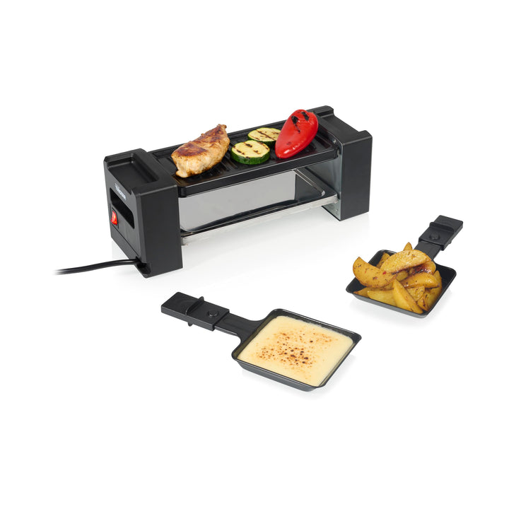 Tristar Raclette-Mini-Grill, 400 W, Für 2 Personen, Kompaktes Design Mit Antihaftoberfläche, Gleichm
