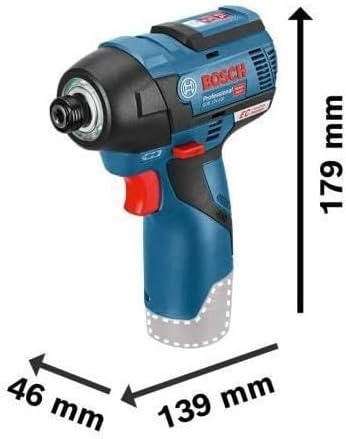 Bosch Professional 12V System Akku Drehschlagschrauber GDR 12V-110 (inkl. 2x3.0 Ah Akku, Schnelllade