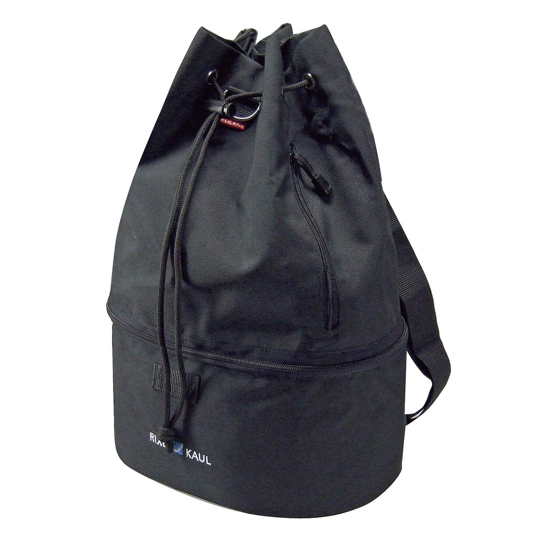 KLICKfix Unisex-Erwachsene Farradtasche Matchpack, schwarz - schwarz Single, Single