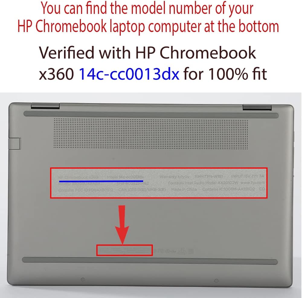 mCover Hartschalen-Schutzhülle, nur kompatibel mit 2021 ~ 2023 14 Zoll HP Chromebook x360 14C-CC000