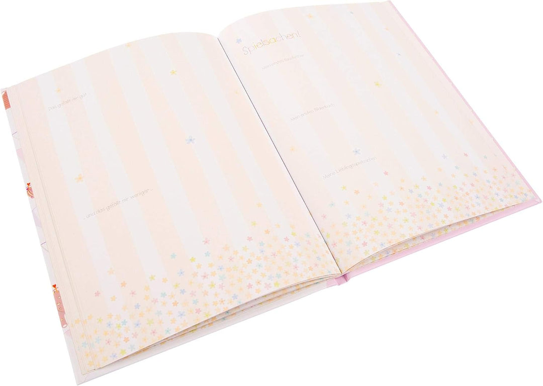 goldbuch 11 457 - Babytagebuch Sweet and Fresh Girl im Turnowsky Design mit 44 illustrierte Seiten,