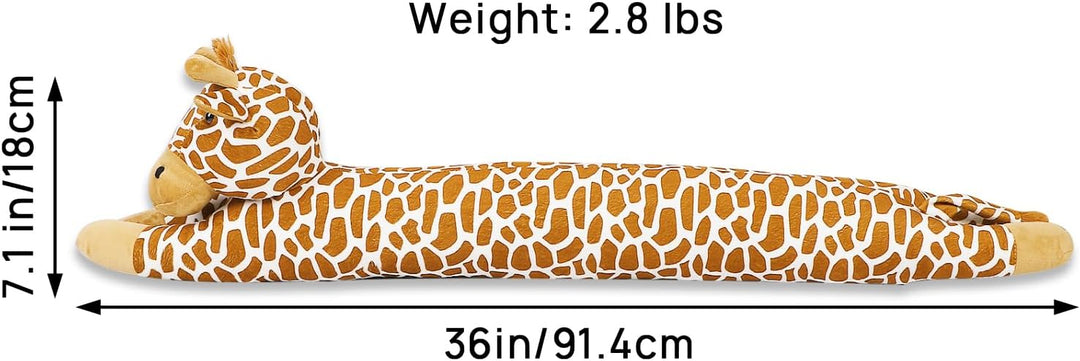 SANFERGE 91,4 cm 1,4 kg robuster Zugluftstopper unter der Tür, dekorativer schalldichter Tür-Zugluft