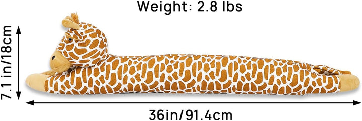 SANFERGE 91,4 cm 1,4 kg robuster Zugluftstopper unter der Tür, dekorativer schalldichter Tür-Zugluft