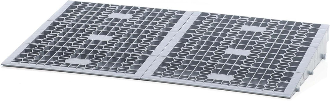 Wiltec Türschwellenrampe in verschiedenen Höhen 0-25/25-50/50-76 mm mit 810 mm Breite für Rollstuhl