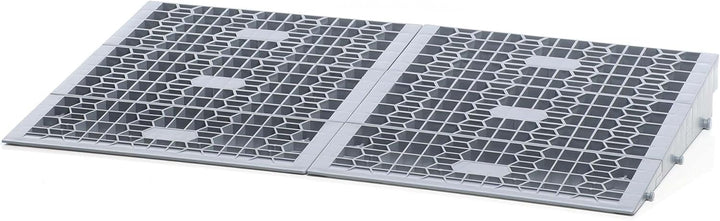 Wiltec Türschwellenrampe in verschiedenen Höhen 0-25/25-50/50-76 mm mit 810 mm Breite für Rollstuhl
