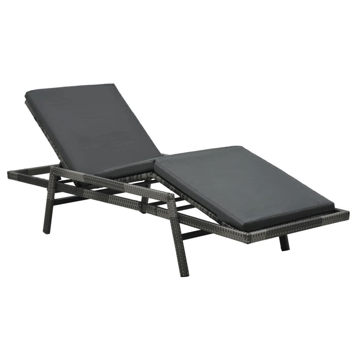 vidaXL Sonnenliege mit Auflage Gartenliege Relaxliege Strandliege Freizeitliege Liege Liegestuhl Rat